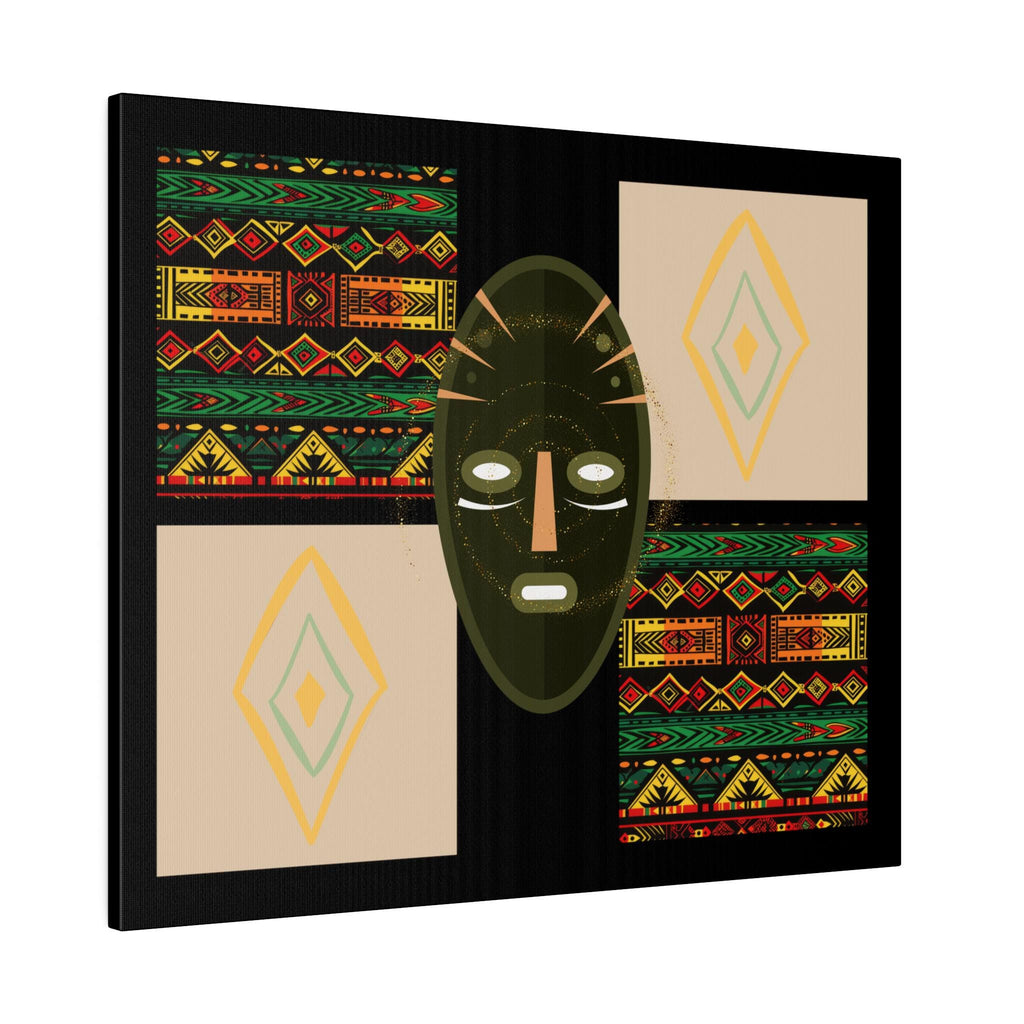 African Mask Matte Canvas Art