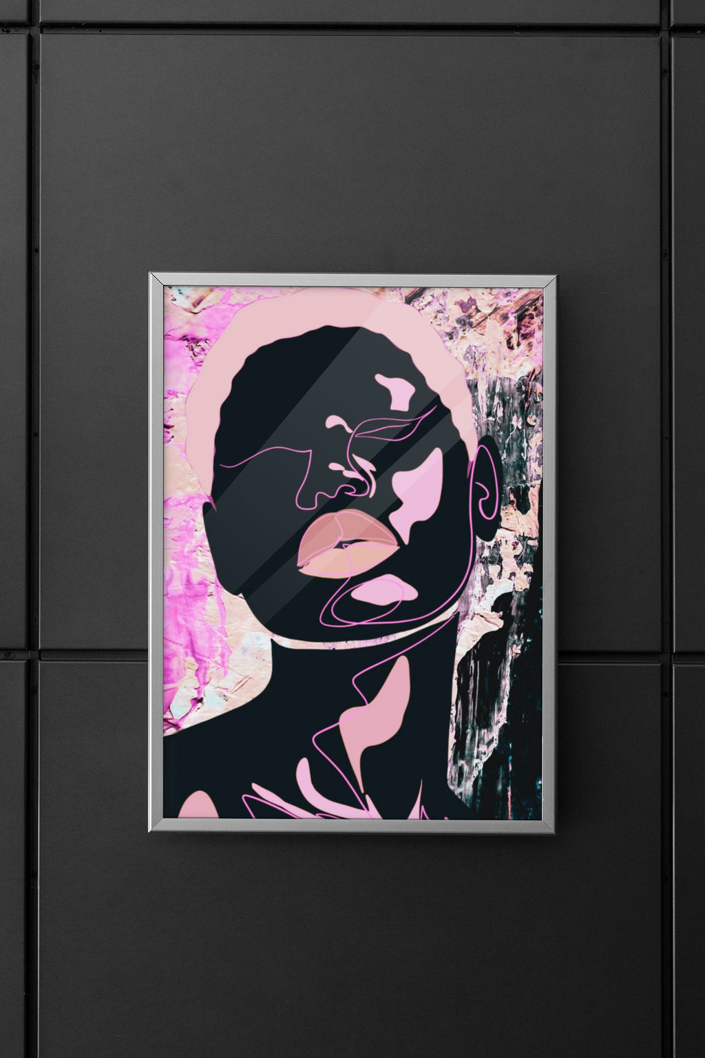 Melanin Beauty Series - “Olivia in Pink” Digital Art Print