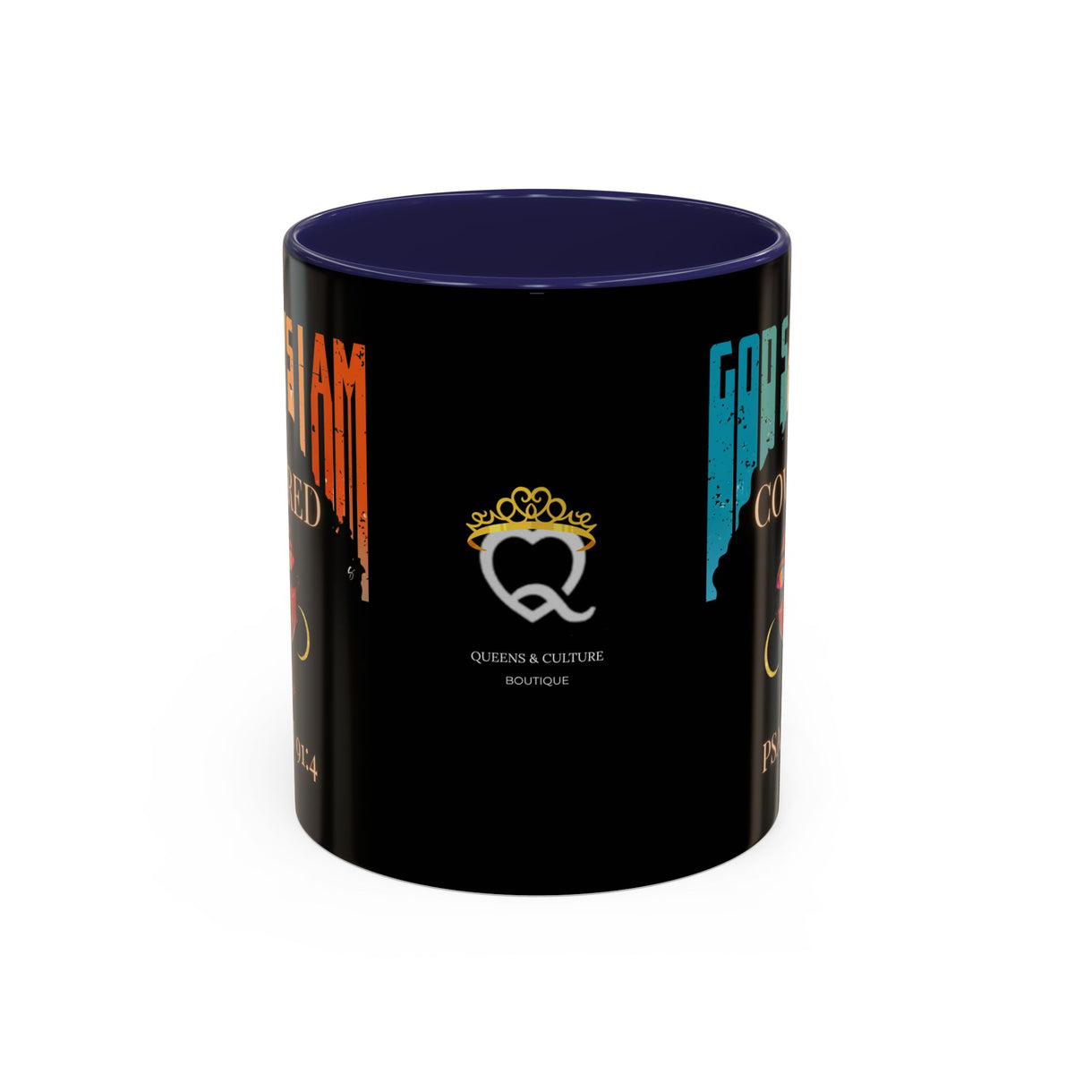 GOD SAYS I AM- Covered Coffee Mug (11, 15oz)