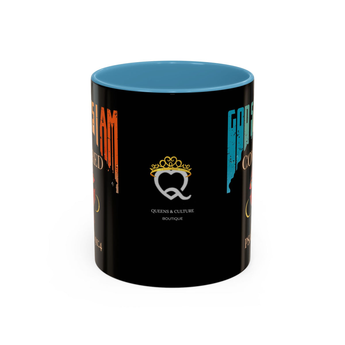 GOD SAYS I AM- Covered Coffee Mug (11, 15oz)