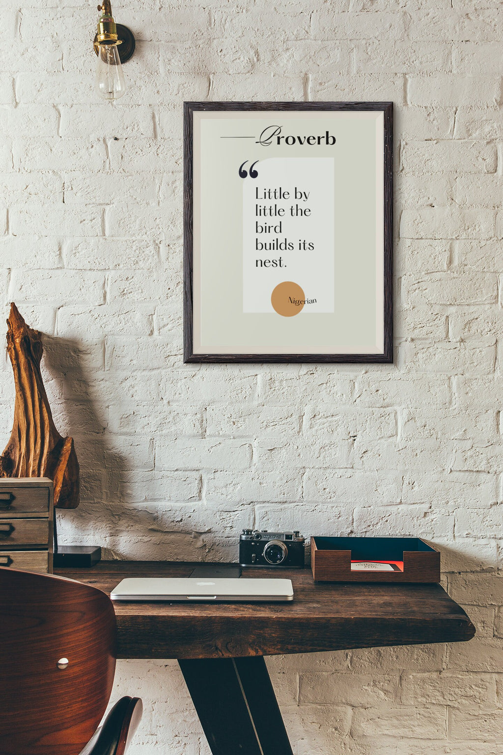 African Proverb Wall Art