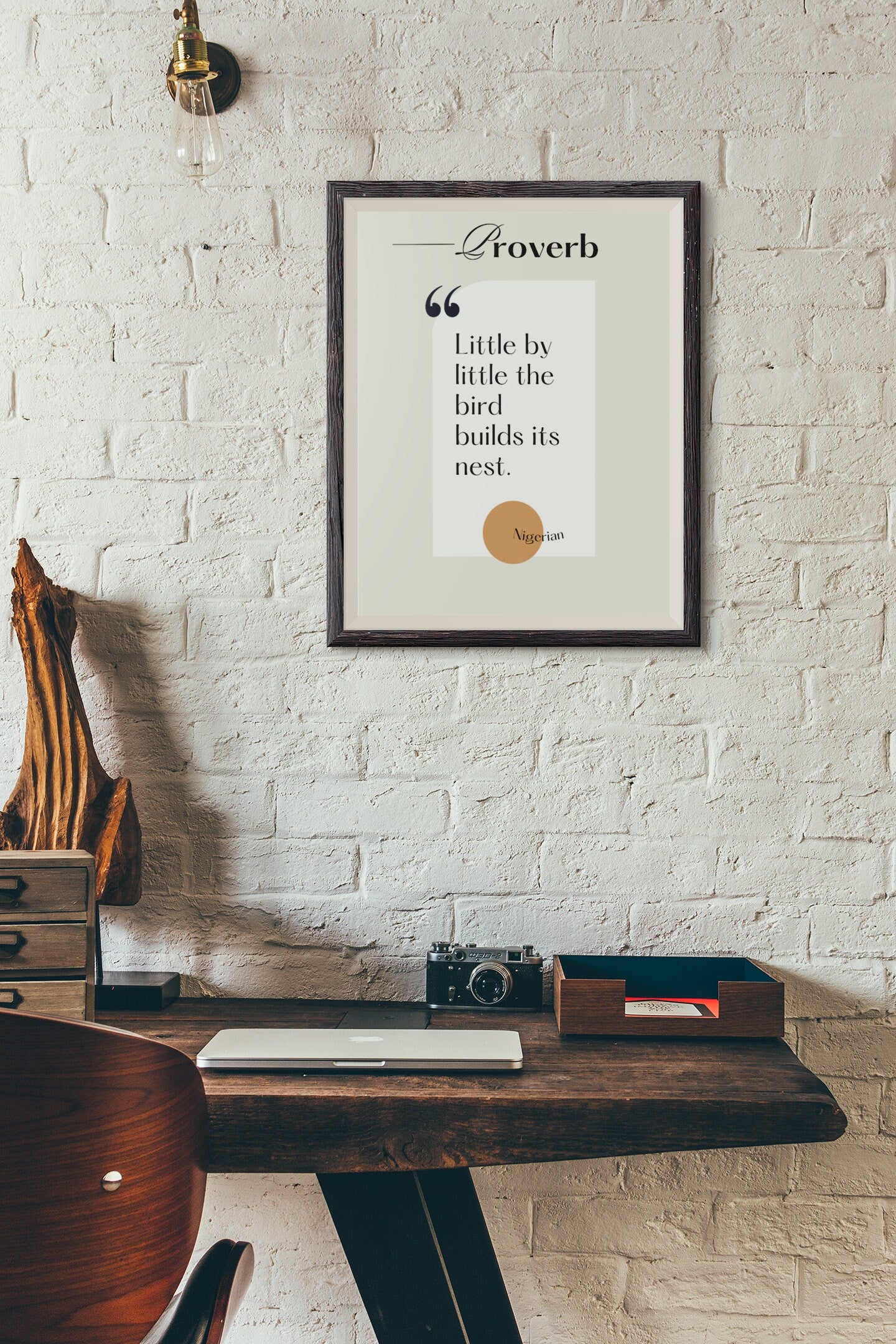 African Proverb Wall Art