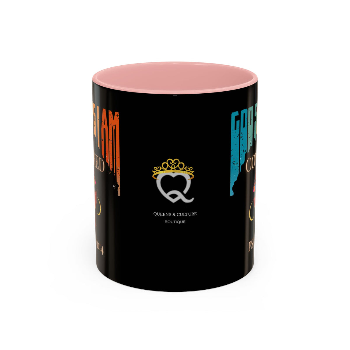 GOD SAYS I AM- Covered Coffee Mug (11, 15oz)