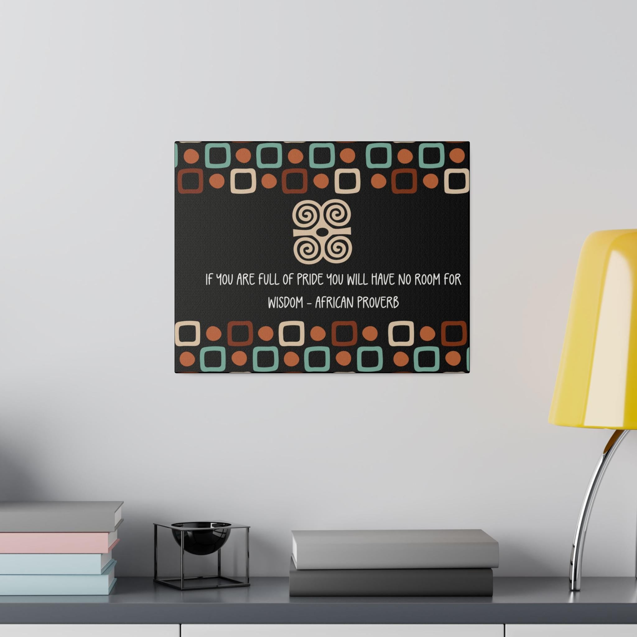 Dwennimmen Adinkra Symbol Matte Art Decor