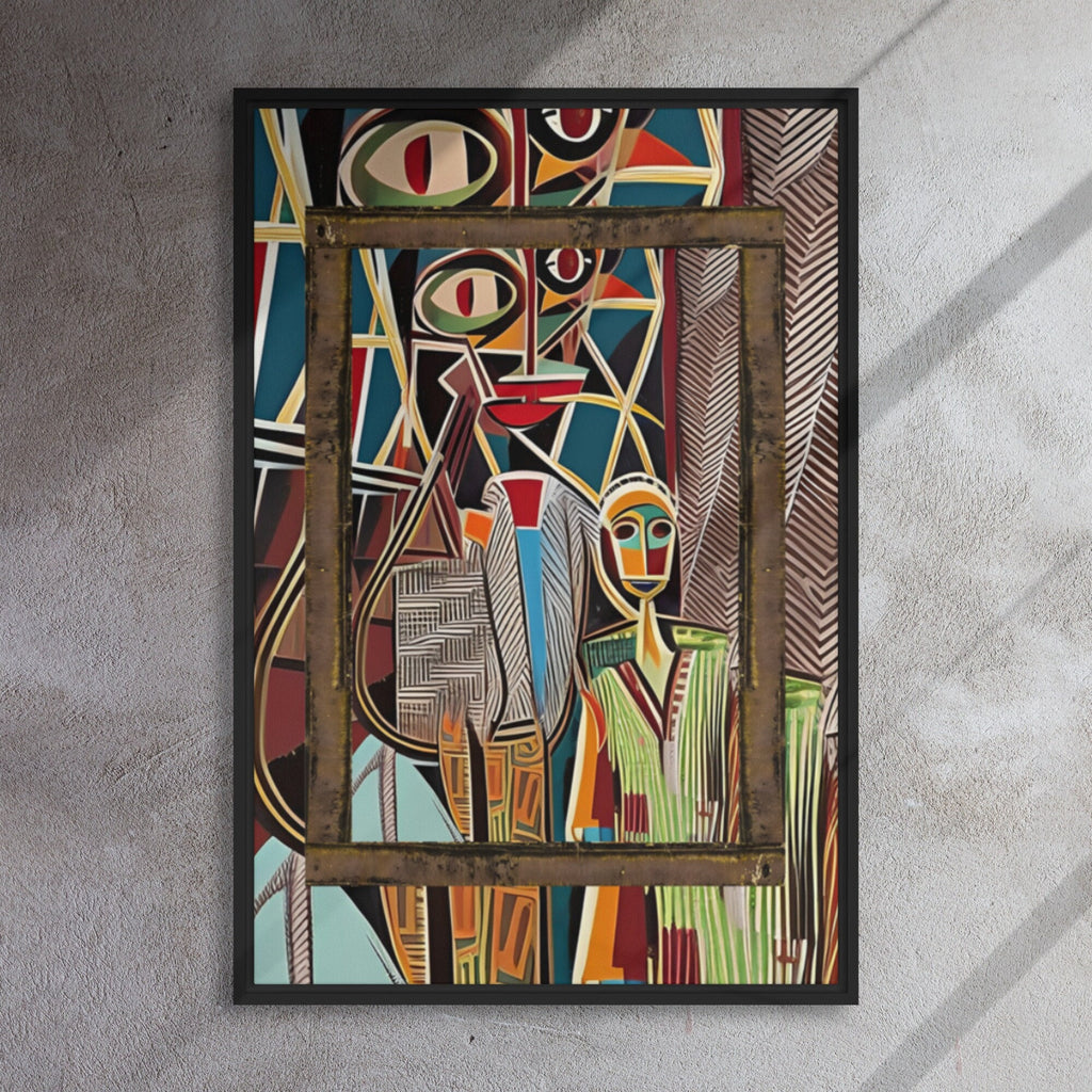 Abstract African Framed Canvas