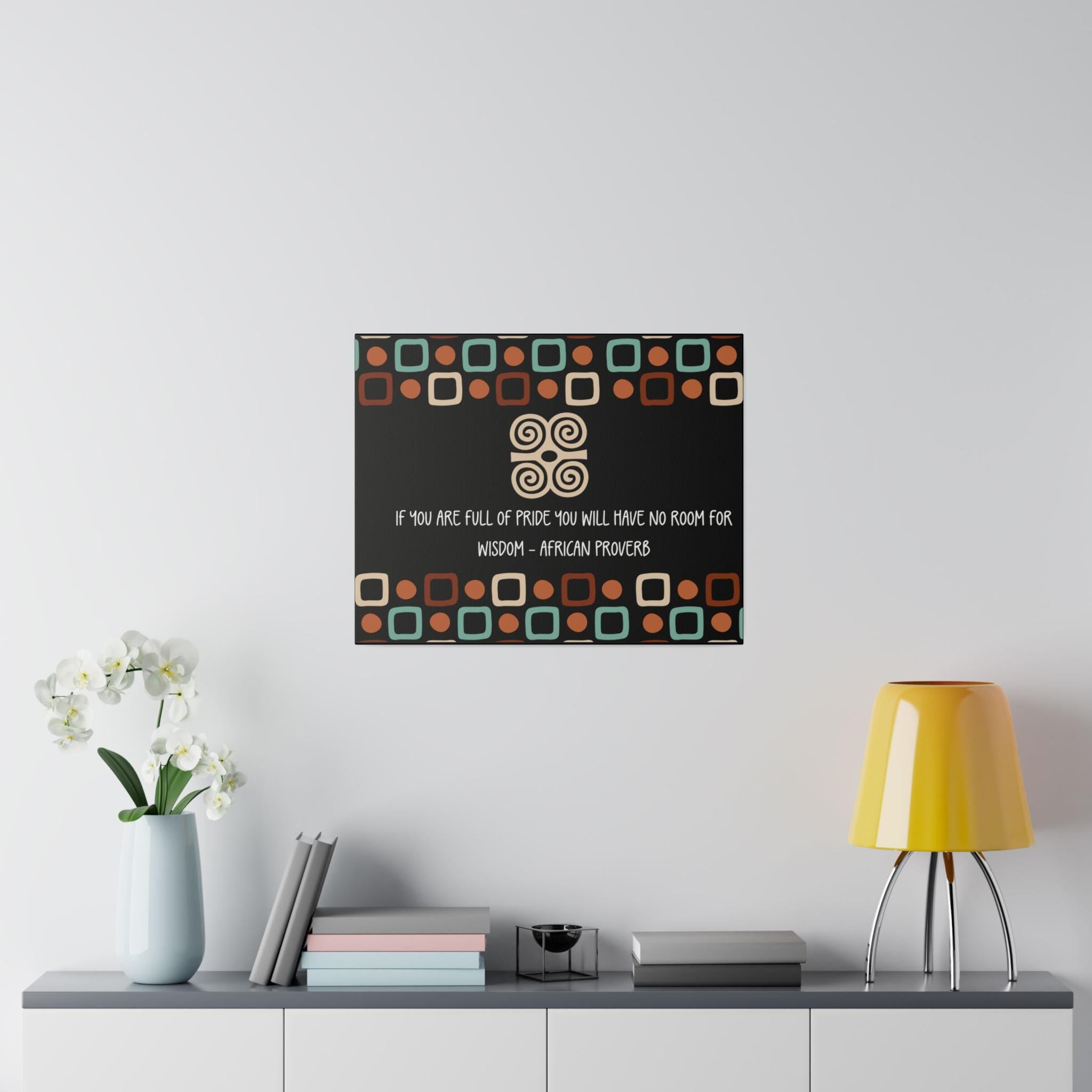 Dwennimmen Adinkra Symbol Matte Art Decor
