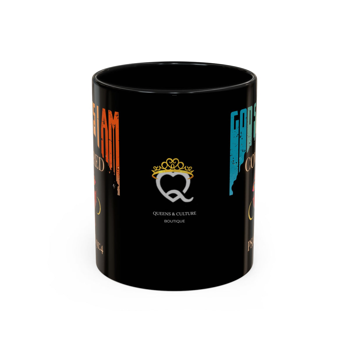 GOD SAYS I AM- Covered Coffee Mug (11, 15oz)