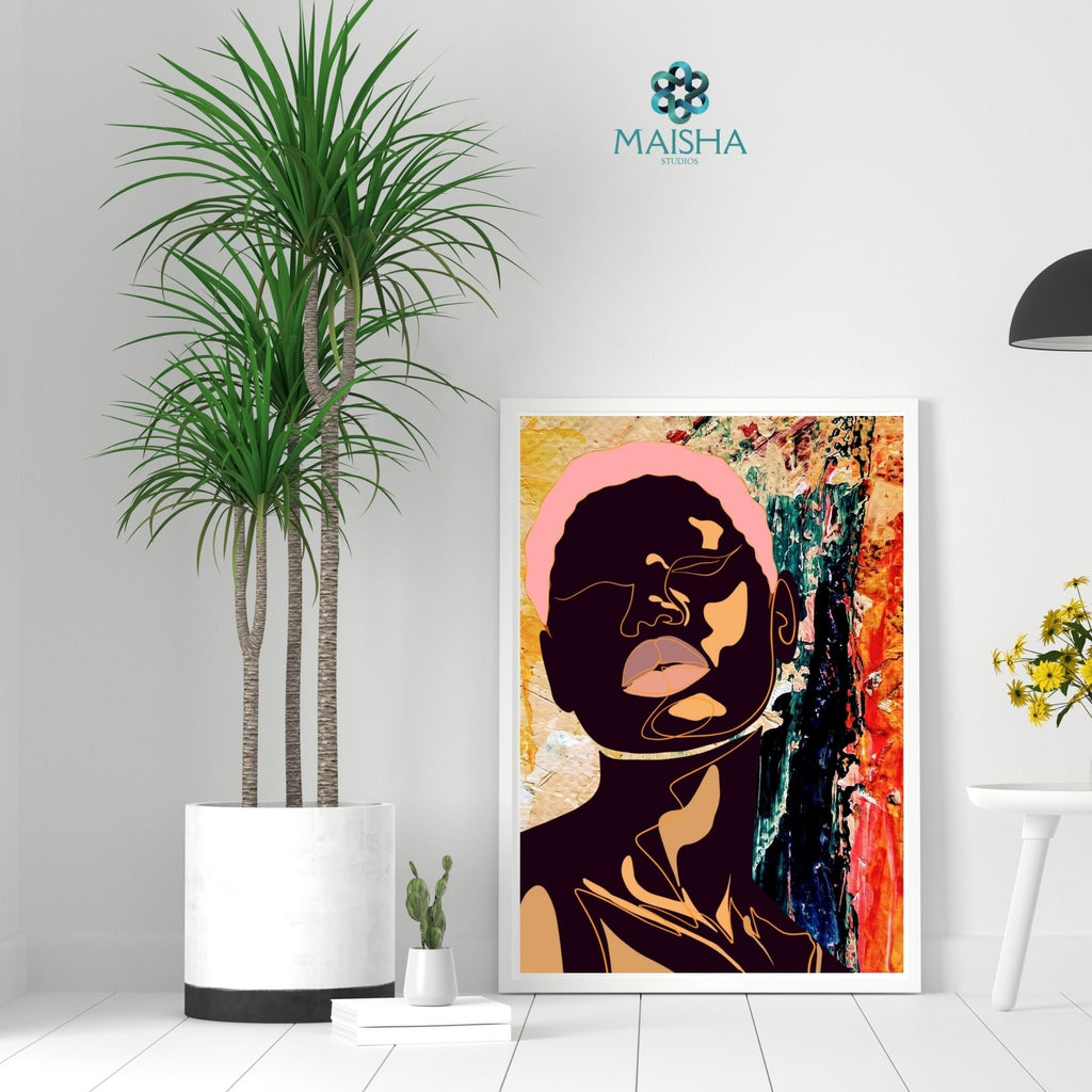 Melanin Beauty Series - “Olivia”, Digital Art Print