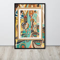 African Abstract Framed Canvas Print – Friendship