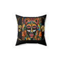 African Mask Pillow