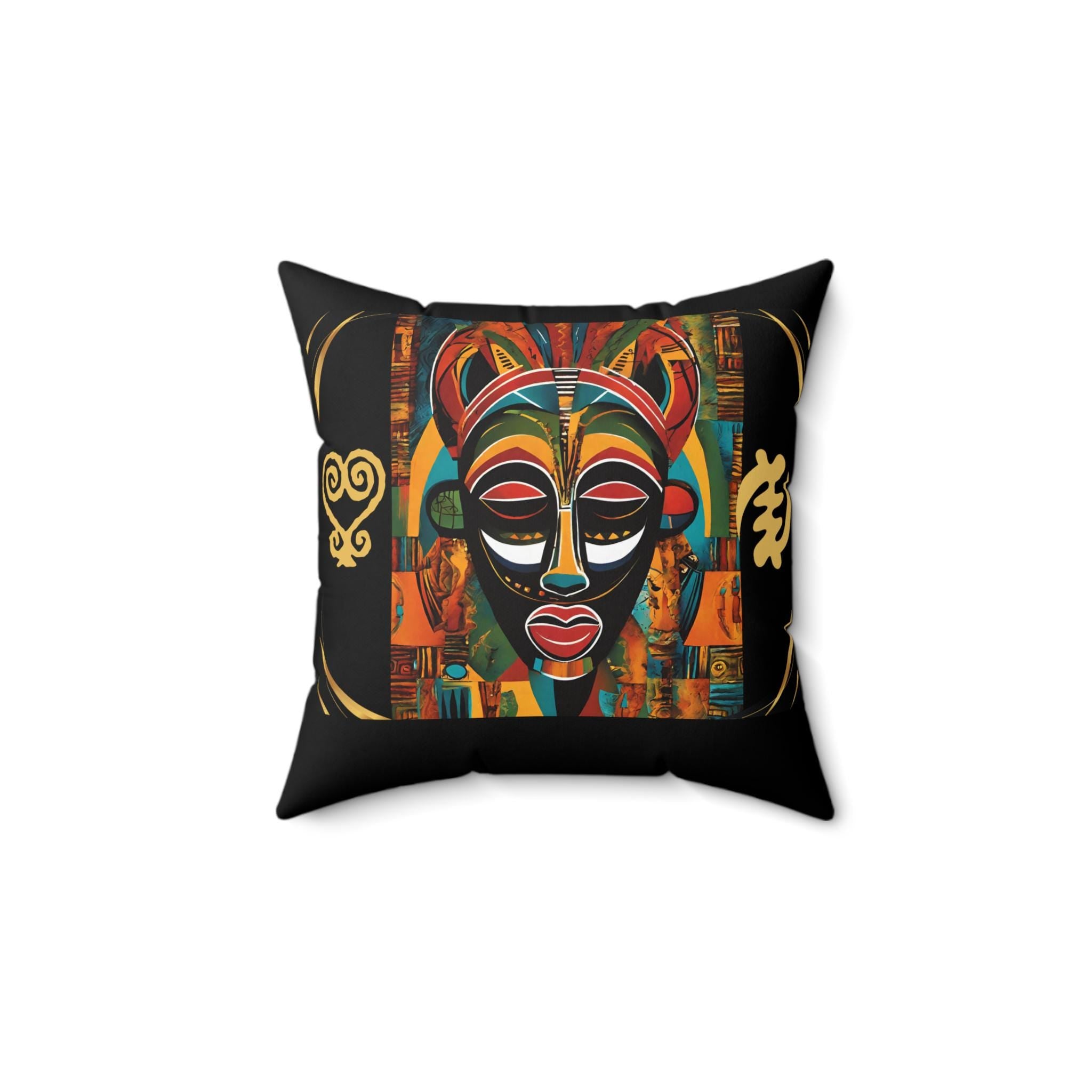 African Mask Pillow