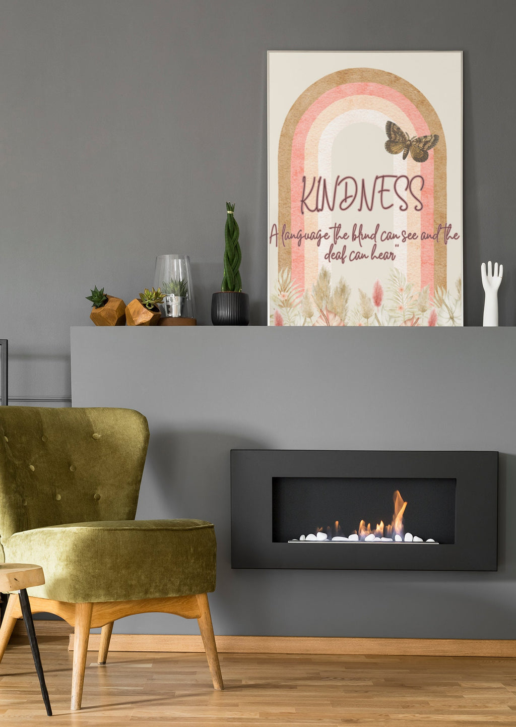 4 Piece Inspirational Quotes Wall Art Downloa